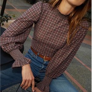 Nation LTD Violet Smocked Top